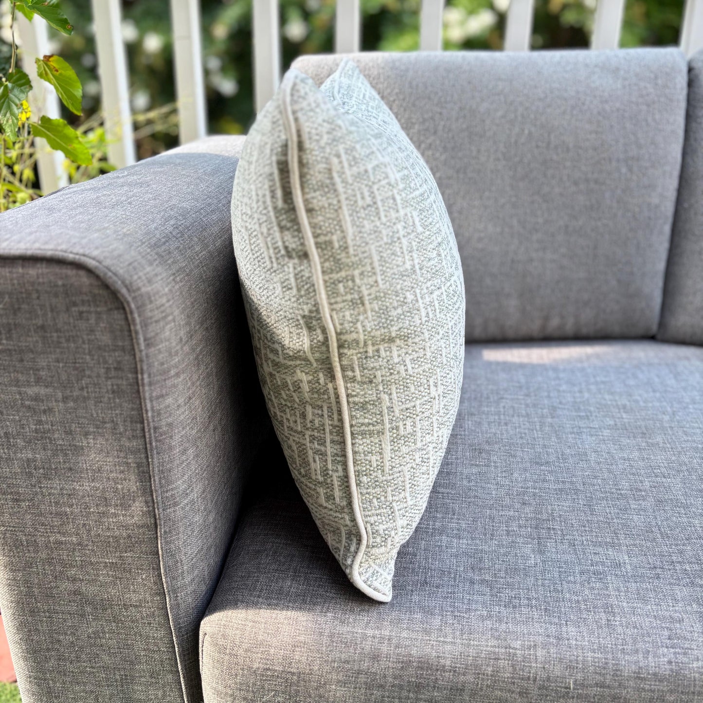 Handmade Throw Pillow (Urban Mist Pillow)