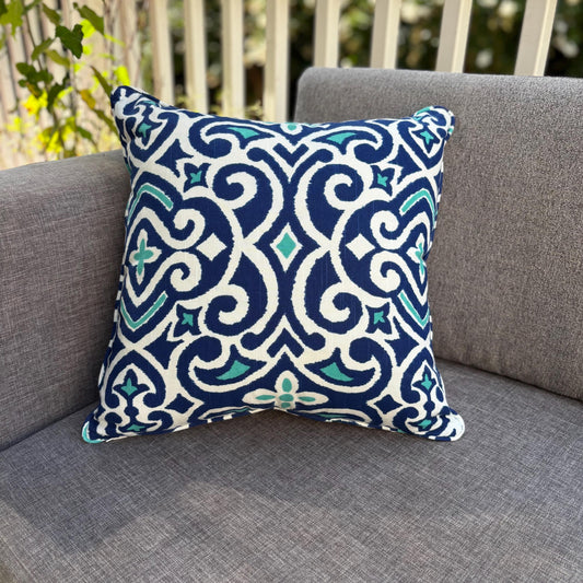 Handmade Throw Pillow (Moroccan Garden Breeze)