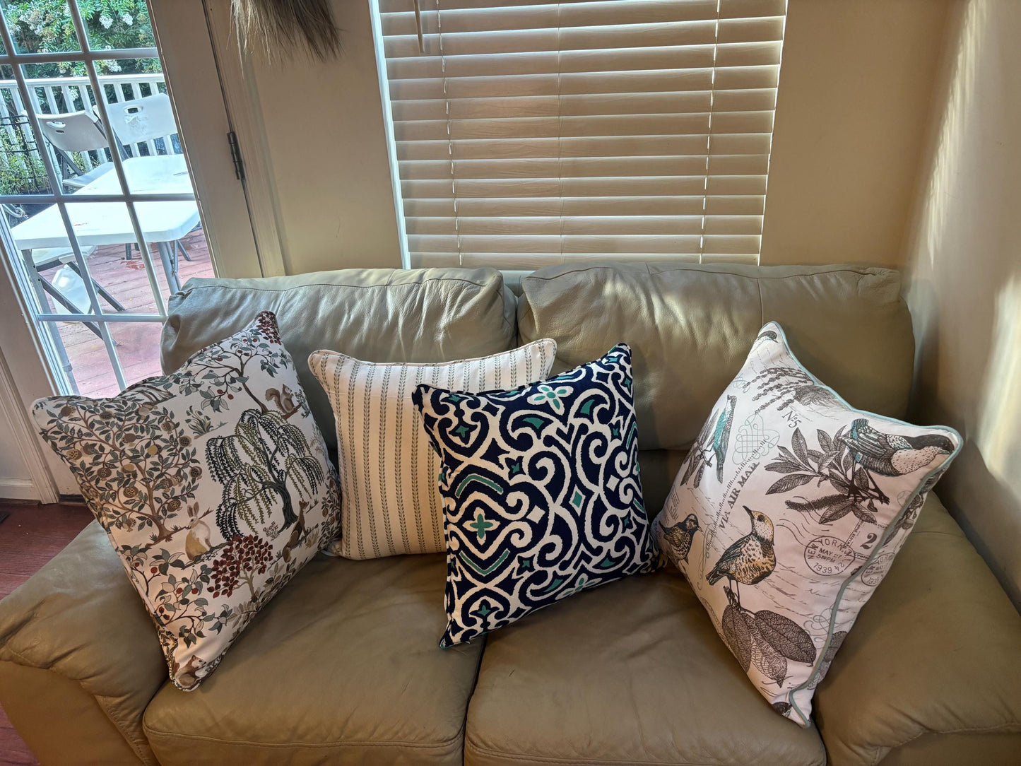 Handmade Throw Pillow (Winged Comfort)