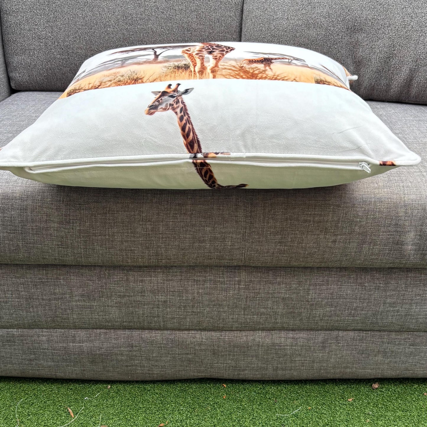 Handmade Throw Pillow (Safari Giraffe Pillow)