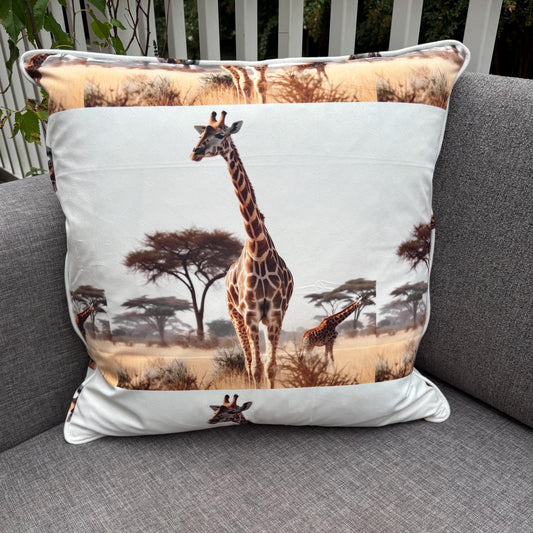 Handmade Throw Pillow (Safari Giraffe Pillow)