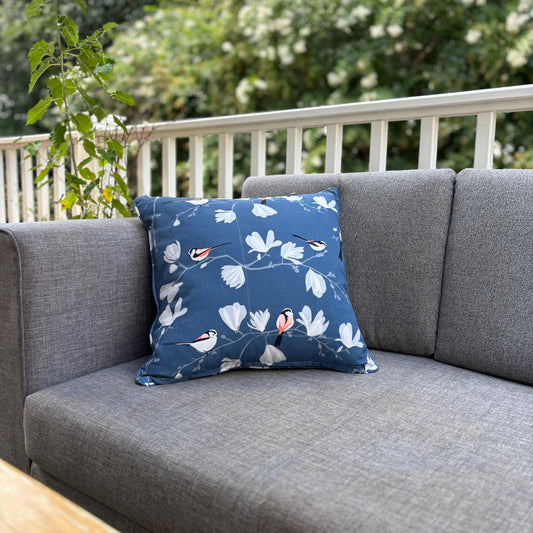 Handmade Throw Pillow (Blossom Bird Charm)