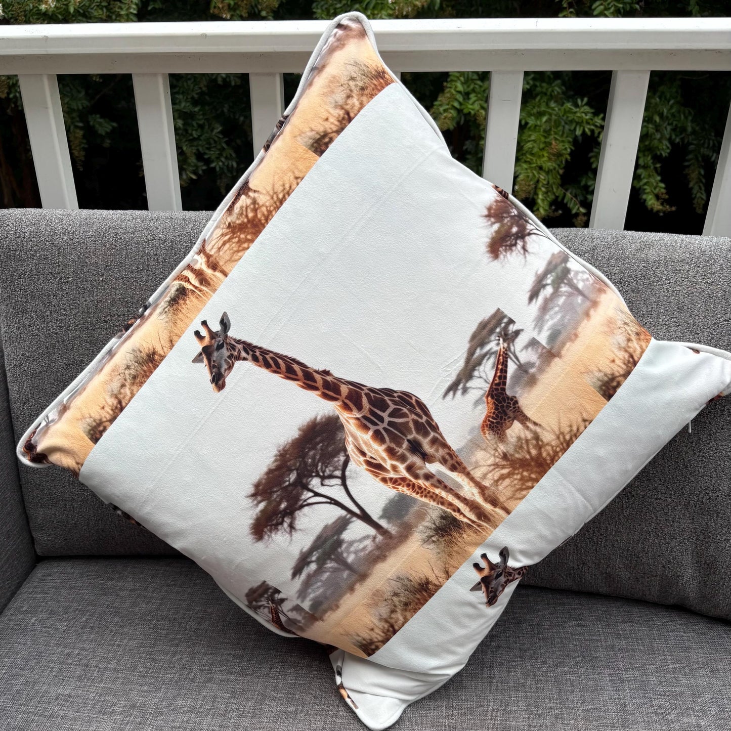 Handmade Throw Pillow (Safari Giraffe Pillow)