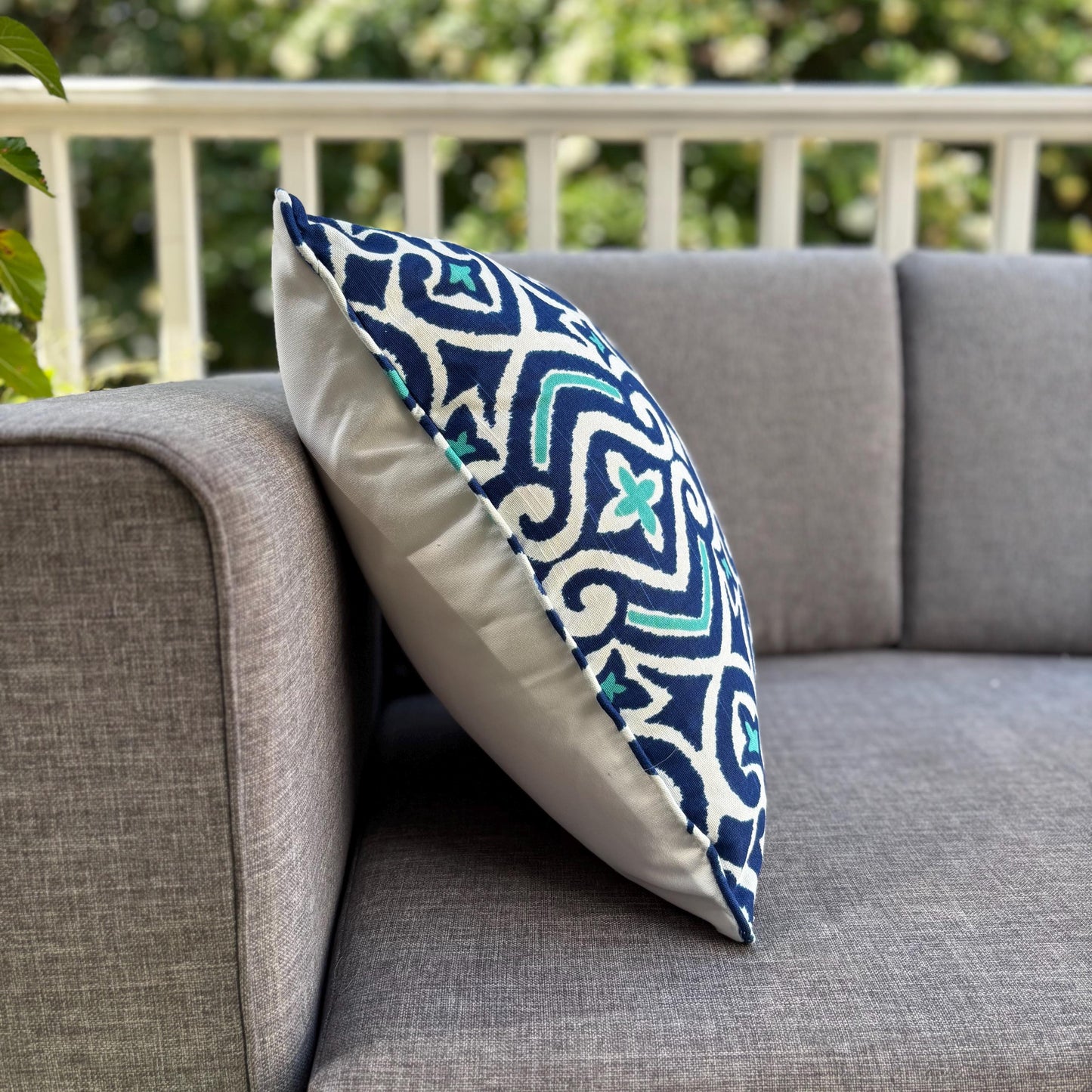 Handmade Throw Pillow (Moroccan Garden Breeze)