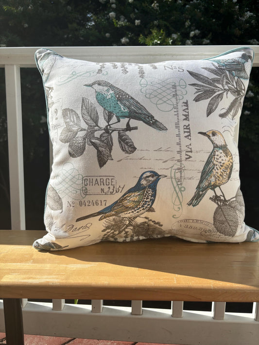 Handmade Throw Pillow (Winged Comfort)