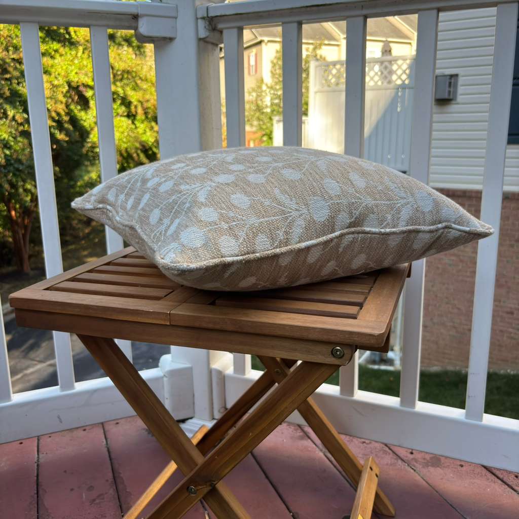 Handmade Throw Pillow (Woven Pattern)
