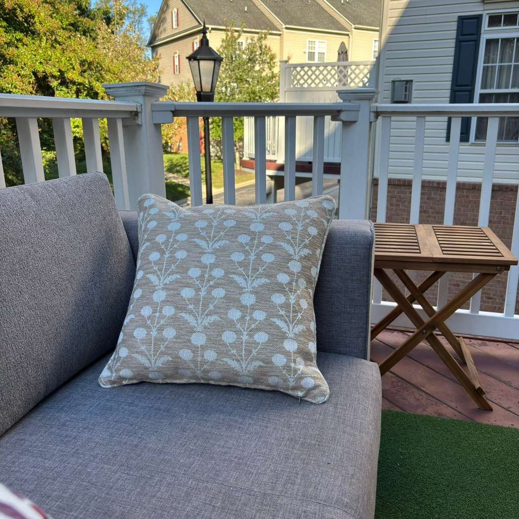 Handmade Throw Pillow (Woven Pattern)