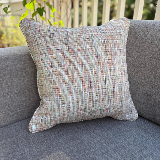 Handmade Throw Pillow (Woven Whisper)