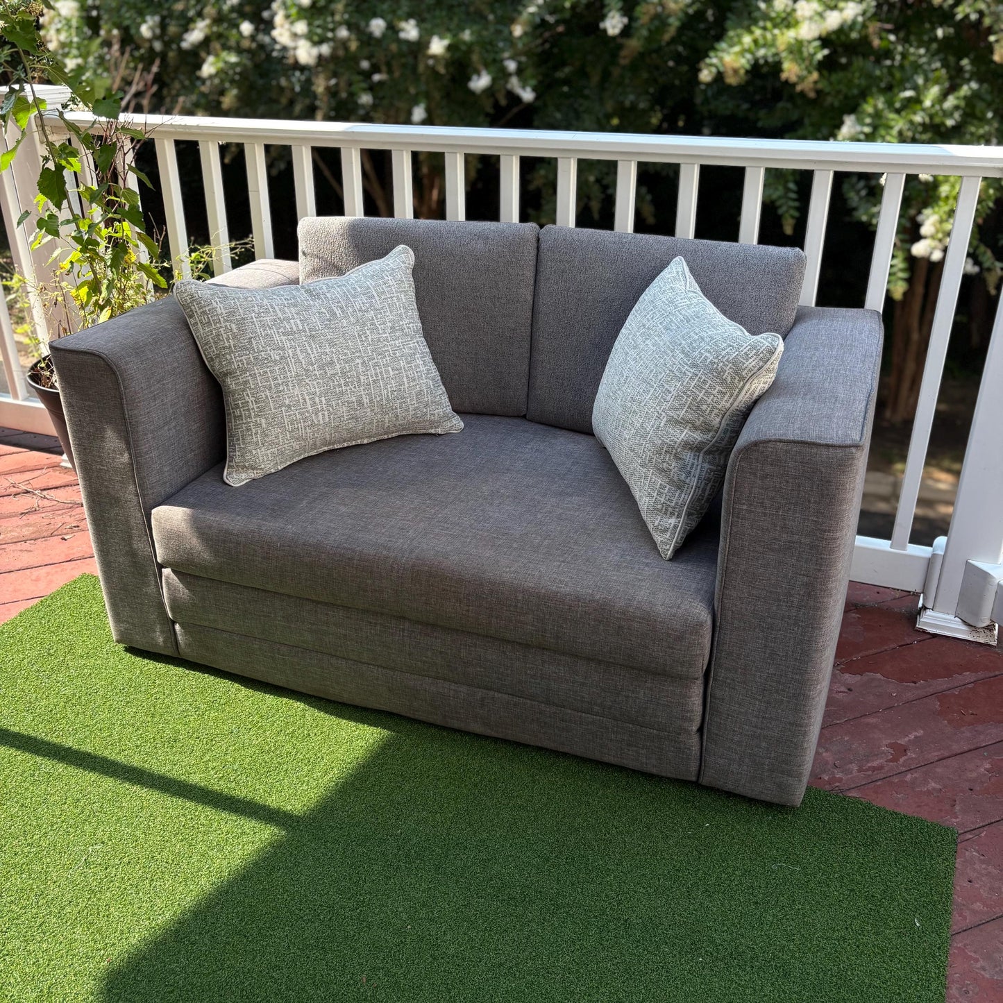 Handmade Throw Pillow (Urban Mist Pillow)